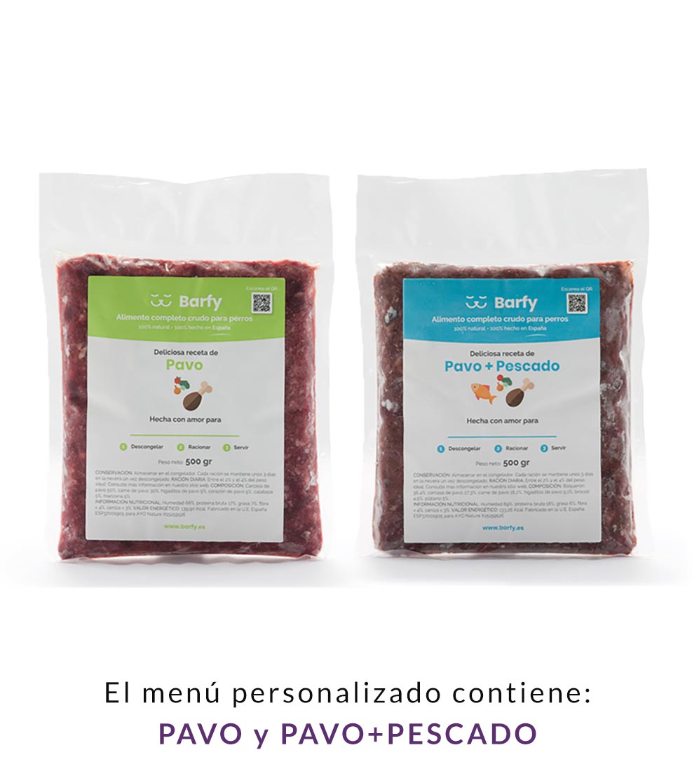 Menú Personalizado - Sin Pollo y Sin Cerdo